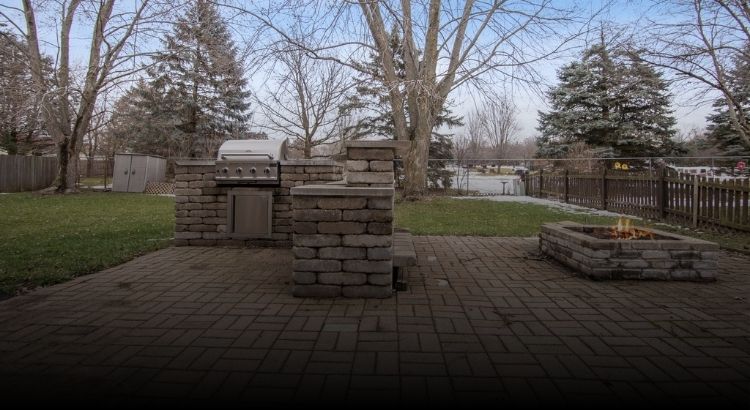 Photo of brick paver patio at 1616 N Leonard Ave in McHenry, Illinois